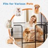 Sevobal Pet Carriers Dog Playpen Indoor Fence, 16 Panel Metal Exercise Pen With Door, Small Puppy, Medium, Large Pets, Black, 184.2"*65.3"*31.4" - 2 of 4