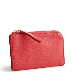 Vera Bradley Women's Leather Zip Card Pouch - 1 of 2