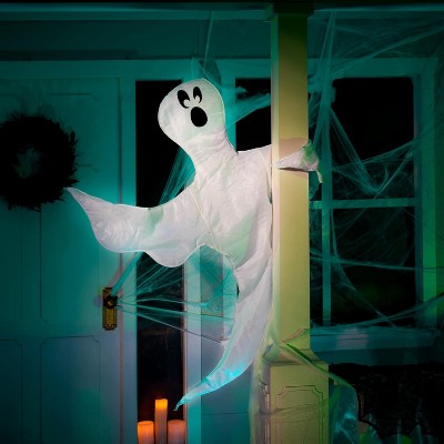 Joyfy Halloween 53'' Tree Wrap Ghost Decoration,Halloween Ghost Design Decorations,Scary Party Gifts Decor,Porch Yard Garden Tree Holiday Supplies