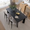 PexFix George Oval 67"x33.5" Dining Table Solid Wood Kitchen Tables - 4 of 4
