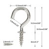 Unique Bargains Metal Home Vinyl Coated Screw-in Cup Ceiling Hooks 50 Pcs - 2 of 4