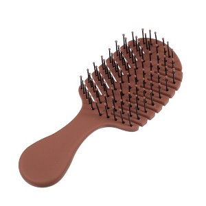 Unique Bargains Leaf Style Hollow Hair Brush 1 Pc - 1 of 4