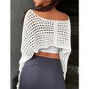 Women's Long Sleeve Open Front Cardigan - Knit Cover Up with Tie Front - 3 of 4