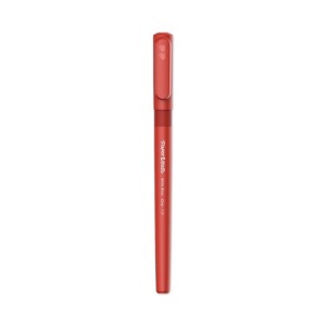 Paper Mart Paper Mate Write Bros. Grip Ballpoint Pen Stick Medium 1 mm Red Ink Red Barrel Dozen - 1 of 4