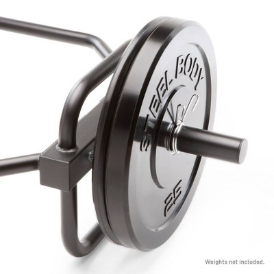 Marcy Black Steel Hex Trap Bar with Raised Handles