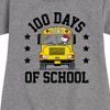 - Peanuts - Snoopy One Hundred Days Of School Graphic Short Sleeve Fleece Dress - 2 of 4