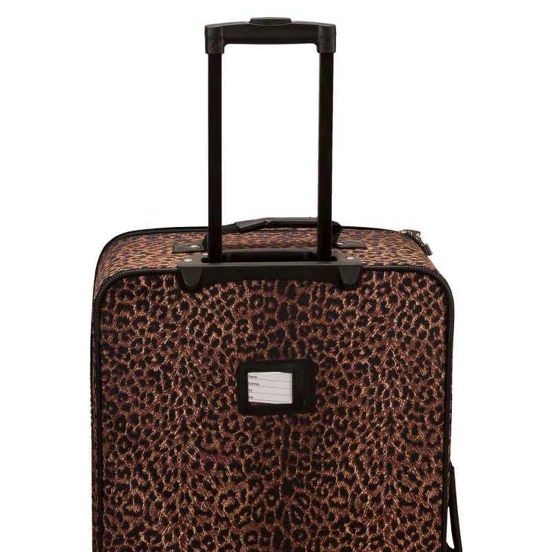 Rockland Jungle 4pc Softside Checked Luggage Set, 3 of 7