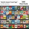 World's Airport Luggage Tags by OW Lawrence, 24" x 30", 1000 Piece Puzzle - 2 of 4