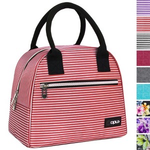 OPUX Insulated Lunch Box Women, Cooler Bag Tote Girls Kids Teen Adult, Soft Reusable Thermal Meal Prep Purse - 1 of 4