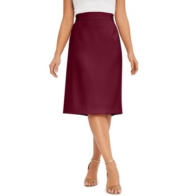 Jessica London Women's Plus Size Tummy Control Bi-Stretch Pencil Skirt
