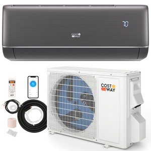 Costway 12000BTU Wifi Enabled Mini Split AC 22 SEER2115V Inverter Air Conditioner White/Gray - 1 of 4