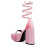 Firecrown Rhinestone Platform High Block Sandals - 3 of 4