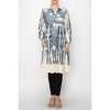 Women's Oversized Jacket With Lace - Origami - 2 of 4