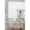 Bree Madden Ventura Beach Shower Curtain Blue - Deny Designs: Contemporary Wave Pattern, Microfiber, Machine Washable - 2 of 4