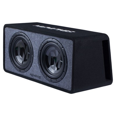 Memphis Audio PRXE12D1 Dual 12” Power Reference Series Loaded Enclosure 1-Ohm