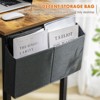 FONTOI Computer Desk with Storage Bag Headphone Hook, Small Home Office Desk Modern PC Table for Students Study Writing Table, Brown, 55"*3"*29.8" - 2 of 4
