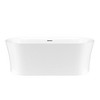 Cesicia 67 in-L x 31 in-W x 23 in-H Glossy White Freestanding Soaking Bathtub - 2 of 4