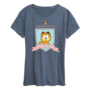 Women's - Garfield - University Badge Short Sleeve Graphic T-Shirt - 1 of 4