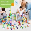 PICASSO-TILES Marble Run Magnetic Tiles for Kids – 200PCS STEM Educational Construction Building Blocks Race Track Toy Set - 2 of 4