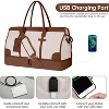 3-Piece Weekender Duffle Bag Set for Women with Shoe Compartment & Wet Pocket, Large Travel Carry-On Tote with Toiletry Bag - 3 of 4