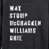 Women's - Instant Message - Emo Band List Lightweight French Terry Wide Neck Long Sleeve Shirt - 2 of 4