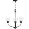 Quorum Lighting Reyes 3 - Light Chandelier in  Textured Black - 2 of 4
