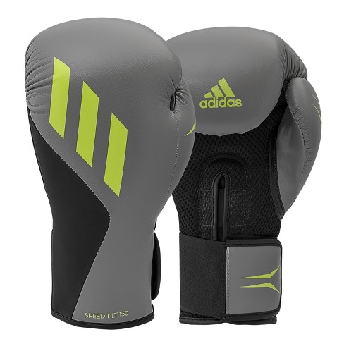 Adidas Speed Tilt 150 Boxing Gloves 16oz Gray Mat black Signal Target