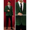 Lars Amadeus Men's Single Breasted Wedding Party Metallic Shiny Sport Coats - 4 of 4