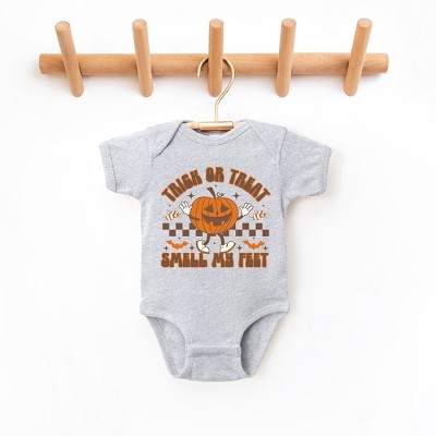 The Juniper Shop Smell My Feet Checkered Baby Bodysuit