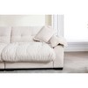 90.16'' Chenille Casual 3-Seater Pleated Sofa with Comfortable Foam Cushioning, Stylish Modern Sofa for Living Room - 4 of 4