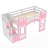 NicBex Twin Size Loft Bed with Storage Stairs & Windows,Sturdy Wooden Bunk Bed with Safety Rails,Multi-Functional Loft Bed for Kids,Teens - 2 of 4