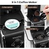 Mecity 3-in-1 Coffee Maker, K-Cup/Ground Compatible, 50oz Reservoir, 1150W, Black - 3 of 4