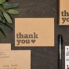 120-Count Thank You Cards with Envelopes, Brown Kraft Paper, Bulk Value Pack, Ideal for Any Occasions, Business, Wedding, 3.5" x 5" - image 3 of 4
