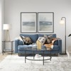 Black Bronze Round Side Table with Glass Shelf - Henn&Hart - 4 of 4