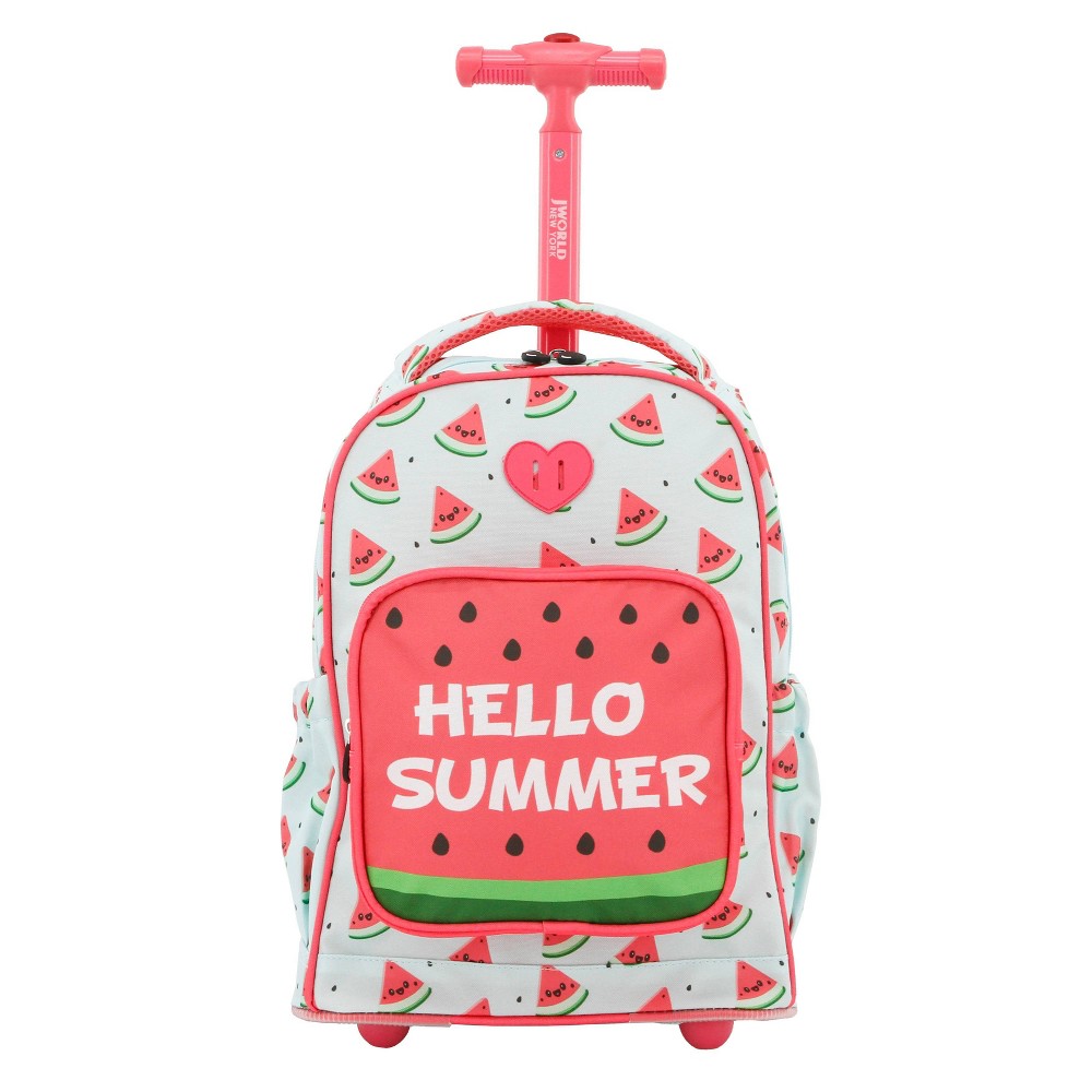 Photos - Backpack JWorld Sparkle Kids' Rolling 15"  - Watermelon