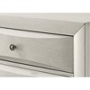 31.57" Wood Curved Drawer Fronts 5-Drawer Chest dressers with Neutral White Finish and Center Glide - 3 of 4