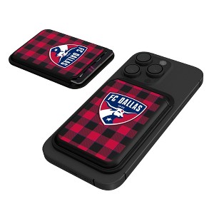 MLS Western Conference Teams Plaid Black Magnetic Credit Card Wallet - 1 of 3