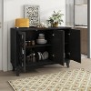 KTMBDW Sideboard Buffet Cabinet, Modern Wood Glass-Buffet-Sideboard with Storage, Console Table for Kitchen, Dining Room, Living Room, Hallway - 4 of 4