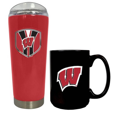 NCAA Wisconsin Badgers 20oz Tumbler & 15oz Mug Set