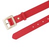 INSPIRE CHIC Women's Golden Square Buckle Fashion Faux Leather Waist Belts 1 Pc - 2 of 4
