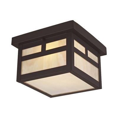 Livex Lighting Montclair Mission 1 - Light Flush Mount in  Bronze