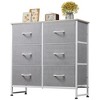 Dresser for Bedroom, 6 Drawer Storage Chest, Fabric Tower with Bins - 2 of 4
