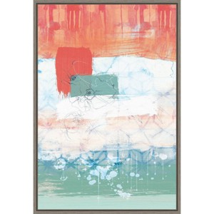 16" x 23" Unexpected Bloom No.2 by Louis Duncan-He Framed Canvas Wall Art - Amanti Art: Vertical Lithograph for Bedroom Decor - 1 of 4