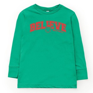 SmileyWorld Varisty Believe - Youth Long Sleeve Graphic T-Shirt and Toddler Long Sleeve Graphic Tee - 1 of 3
