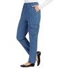 Collections Etc Ladies Cargo Pocket Pull-on Jeans - 4 of 4