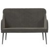vidaXL Bench Dark Gray 43.3 in.x29.9 in.x31.5 in. Velvet - 3 of 4