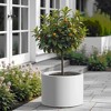 Wooakway Outdoor/Indoor/Decor/Garden Large Tall Metal Planter Pots Planter Boxes Cachepots Nursery Pots - 2 of 4