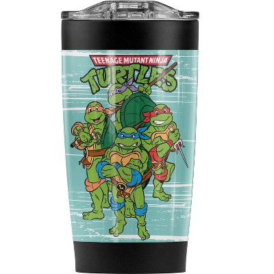TMNT Turtle Group Steel Tumbler 20oz Coffee Travel Mug