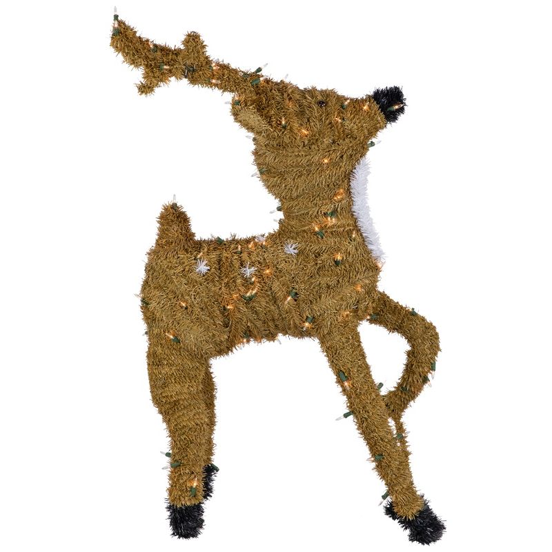 Northlight Pre-Lit Prancing Reindeer with Spots Outdoor Christmas Decoration - Brown, 4 of 8