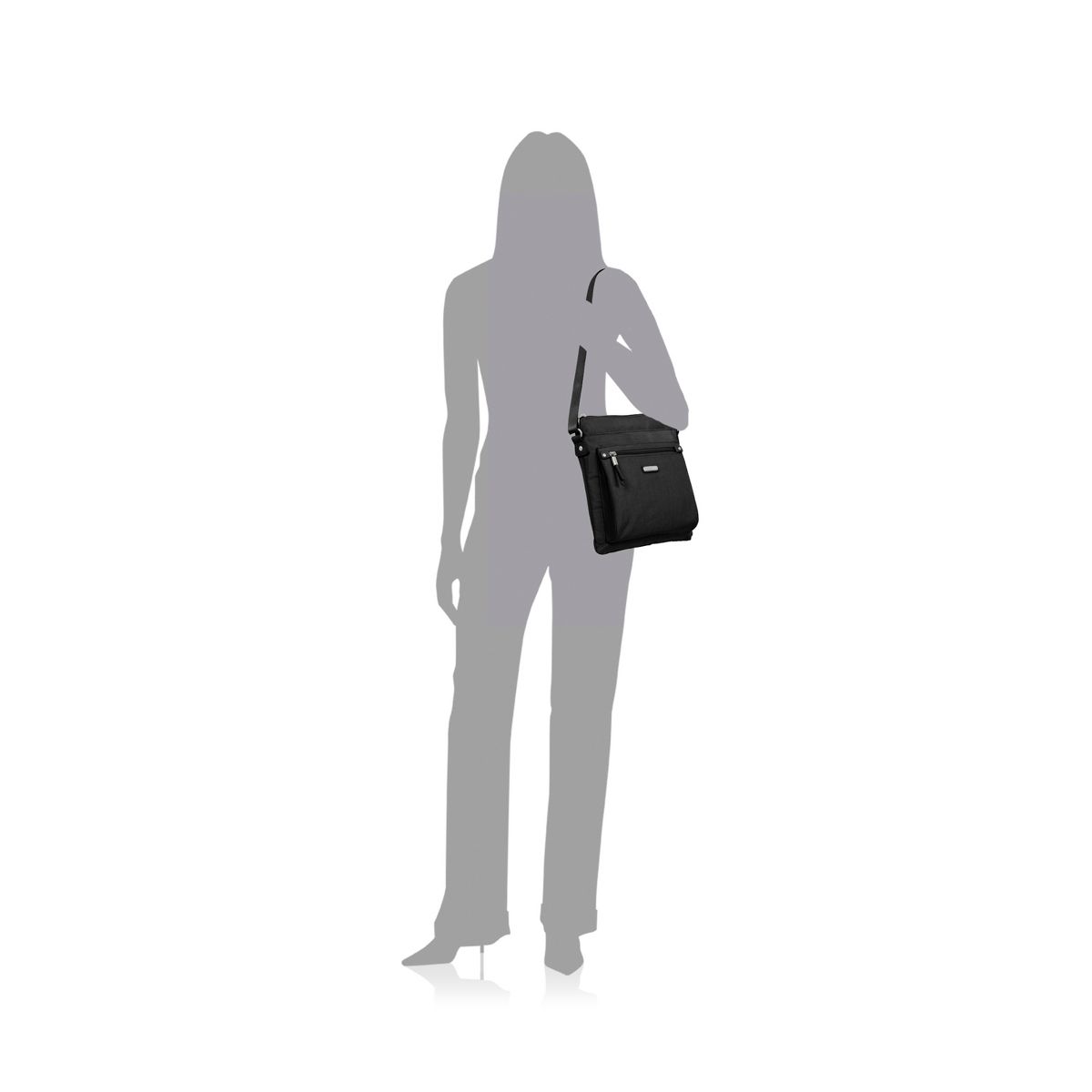 baggallini Women's True Classic Go Bagg Crossbody Bag with RFID Wristlet - thumbnail 5